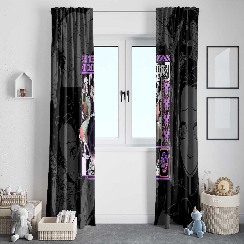 Shinobu Kocho V2 Demon Slayer Window Curtain Anime Style