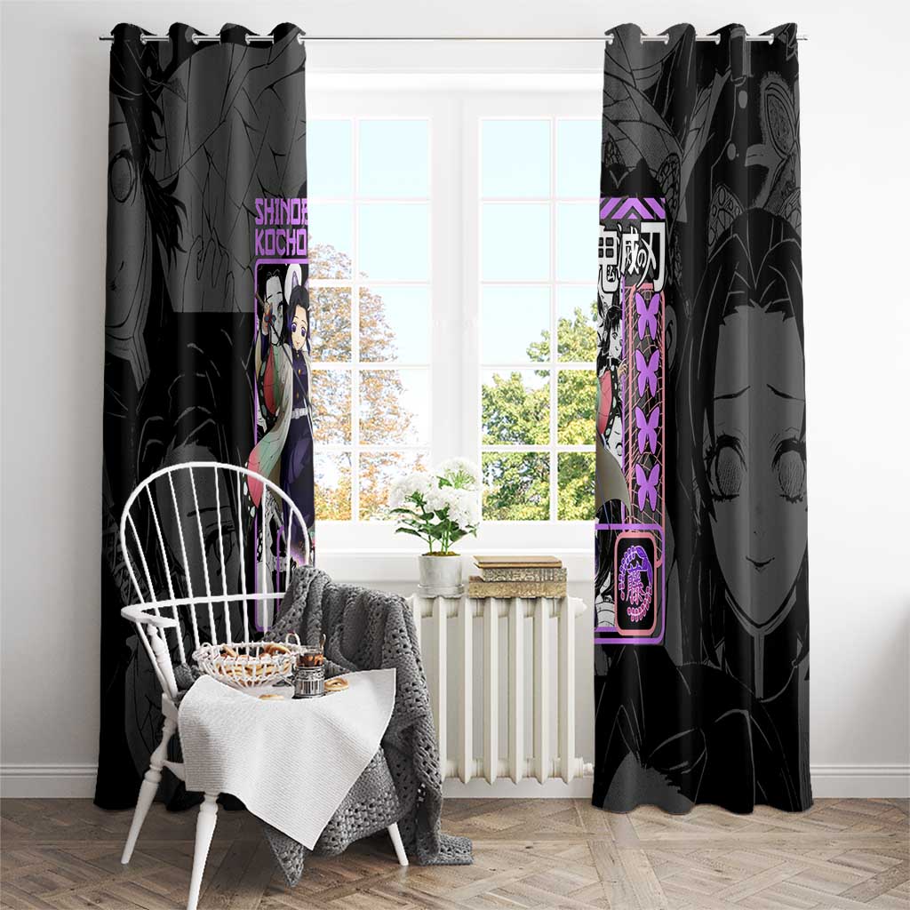 Shinobu Kocho V2 Demon Slayer Window Curtain Anime Style