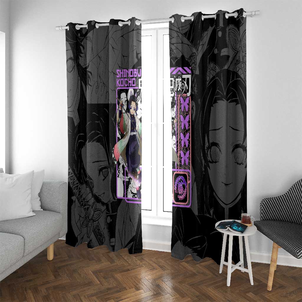Shinobu Kocho V2 Demon Slayer Window Curtain Anime Style