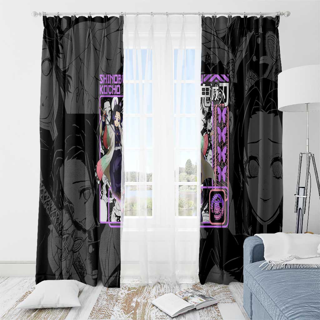 Shinobu Kocho V2 Demon Slayer Window Curtain Anime Style