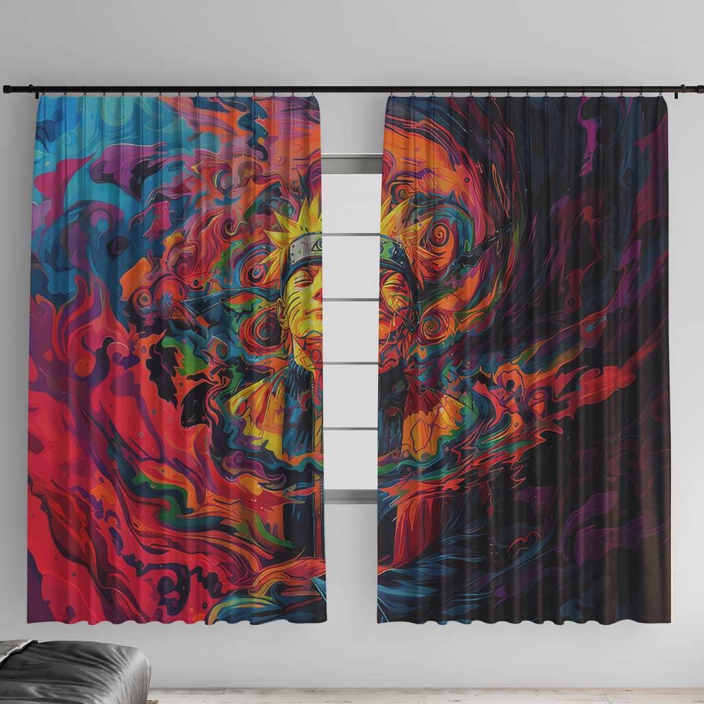 Trippy Naruto Window Curtain Anime Mix Trippy Style
