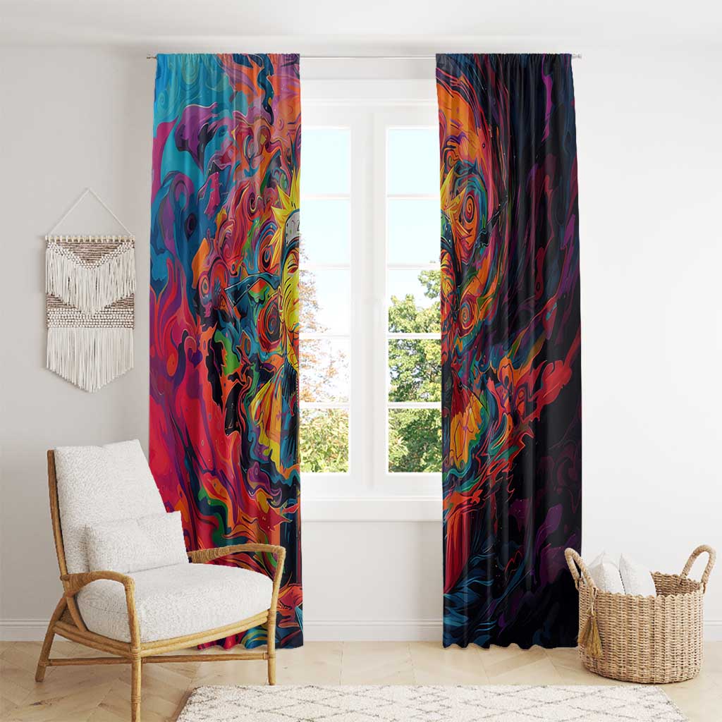 Trippy Naruto Window Curtain Anime Mix Trippy Style