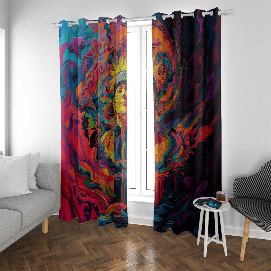 Trippy Naruto Window Curtain Anime Mix Trippy Style