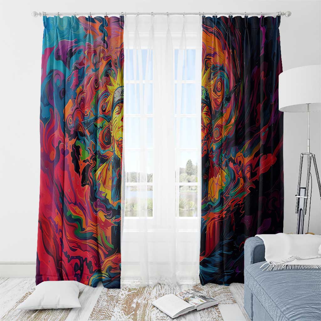 Trippy Naruto Window Curtain Anime Mix Trippy Style