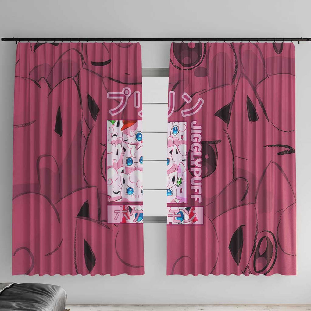 Jigglypuff -  Poke Window Curtain Anime Style
