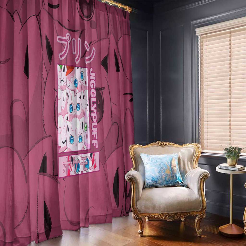 Jigglypuff -  Poke Window Curtain Anime Style