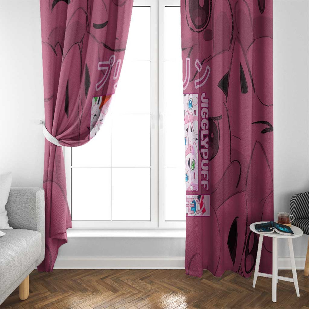 Jigglypuff -  Poke Window Curtain Anime Style