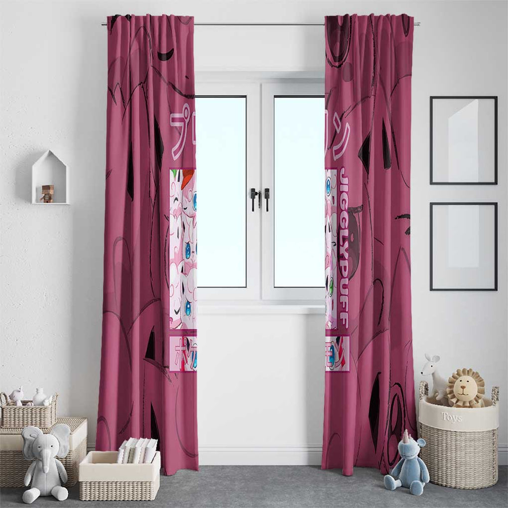 Jigglypuff -  Poke Window Curtain Anime Style