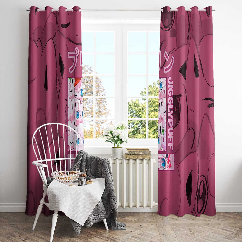 Jigglypuff -  Poke Window Curtain Anime Style