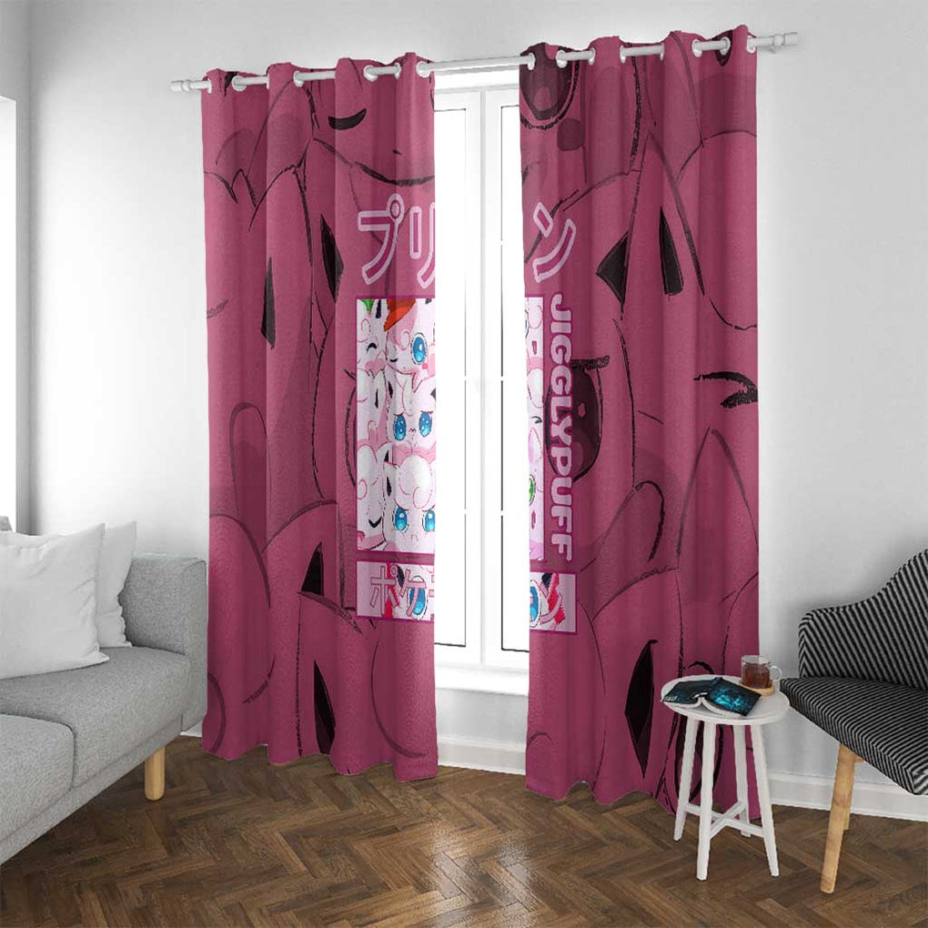 Jigglypuff -  Poke Window Curtain Anime Style