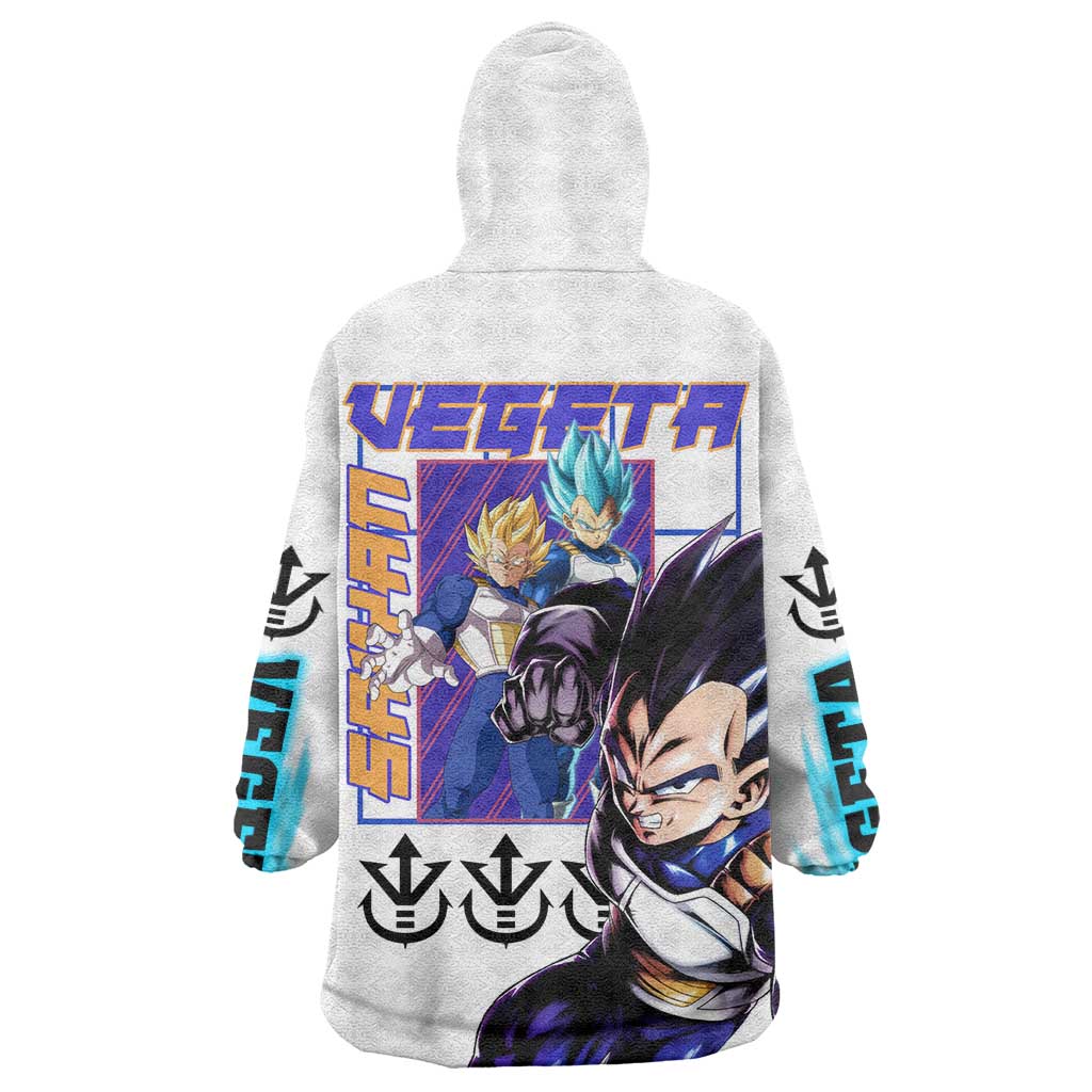 Vegeta V3 Dragon Ball Z Wearable Blanket Hoodie Anime Style