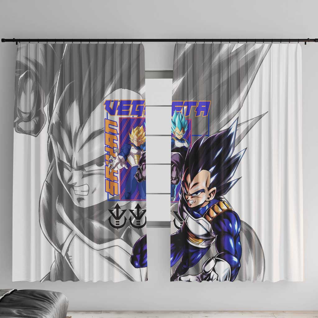 Vegeta V3 Dragon Ball Z Window Curtain Anime Style