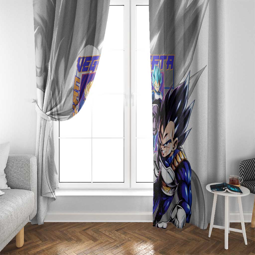 Vegeta V3 Dragon Ball Z Window Curtain Anime Style