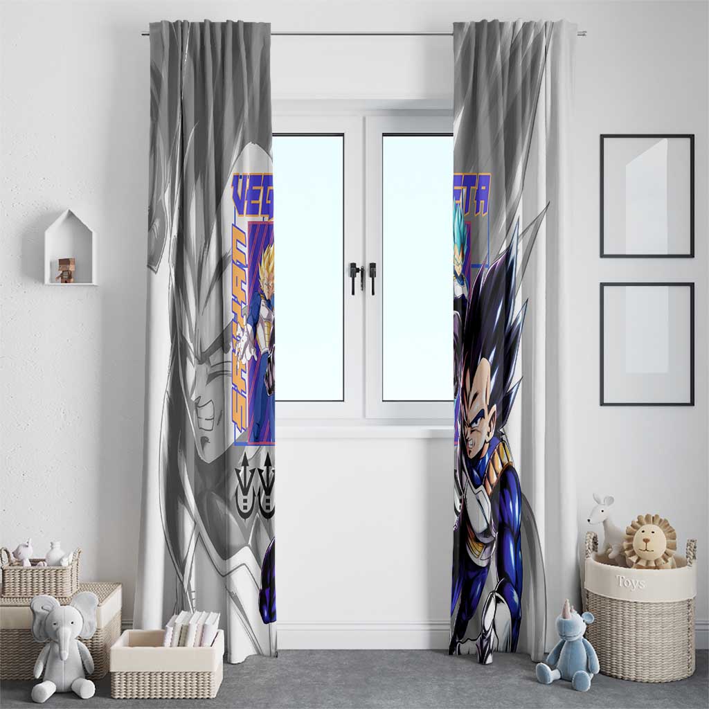 Vegeta V3 Dragon Ball Z Window Curtain Anime Style
