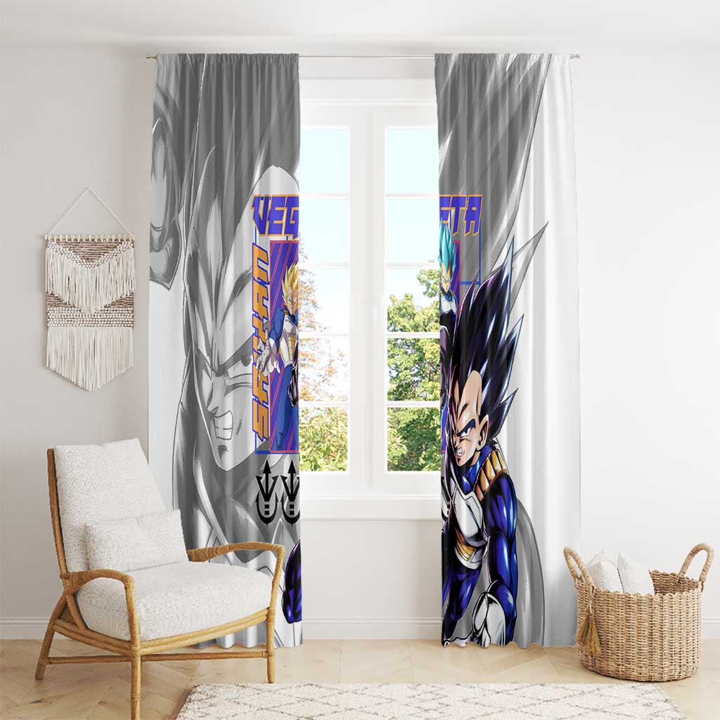 Vegeta V3 Dragon Ball Z Window Curtain Anime Style