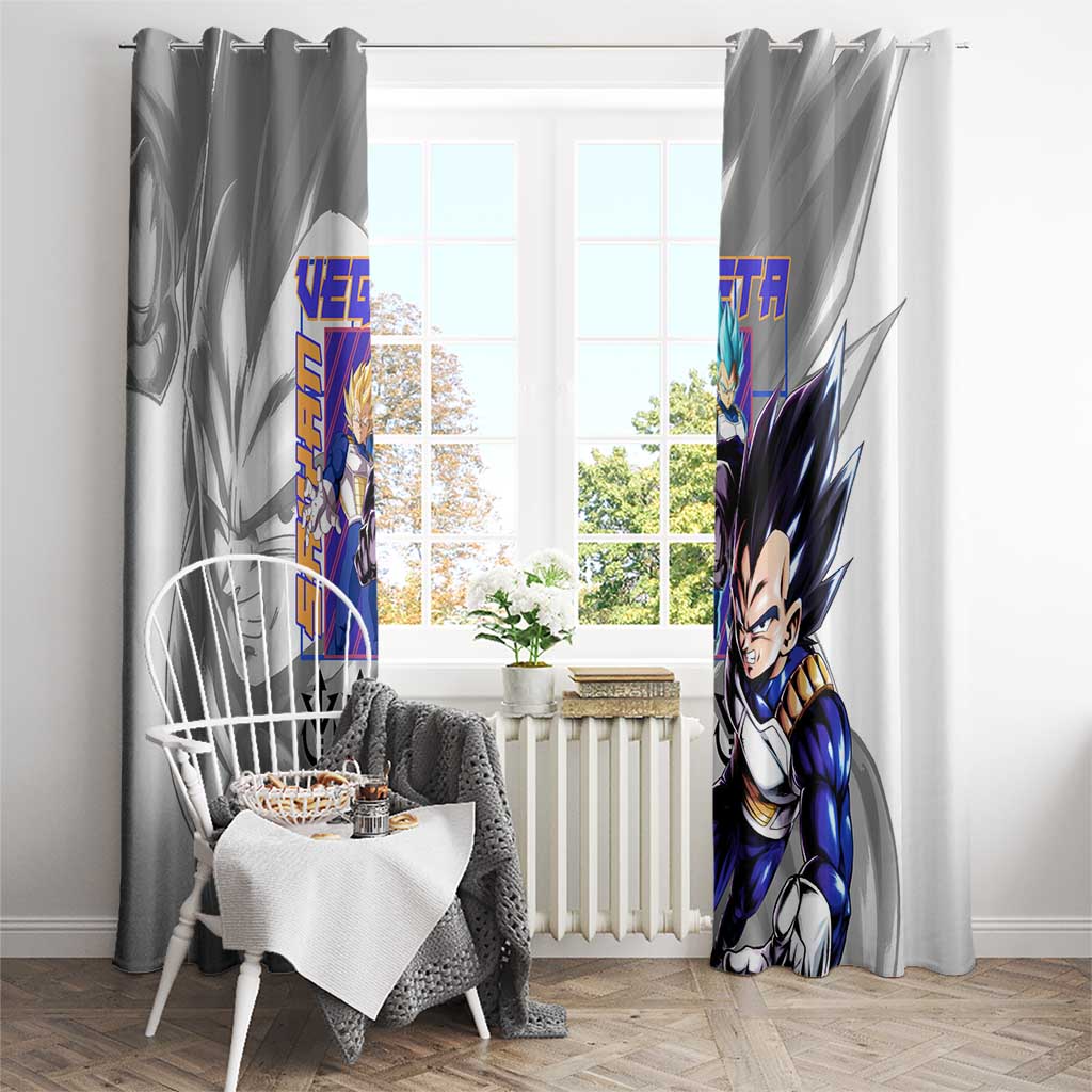Vegeta V3 Dragon Ball Z Window Curtain Anime Style