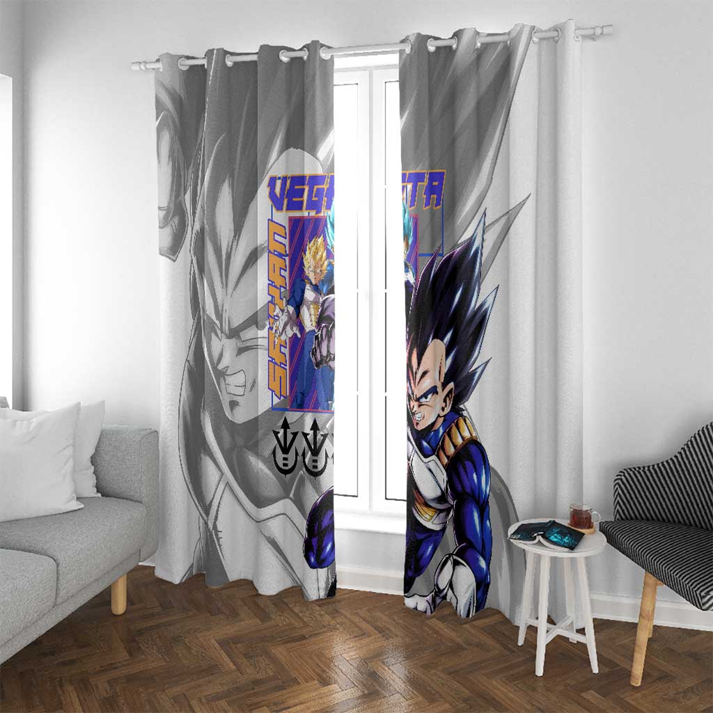 Vegeta V3 Dragon Ball Z Window Curtain Anime Style