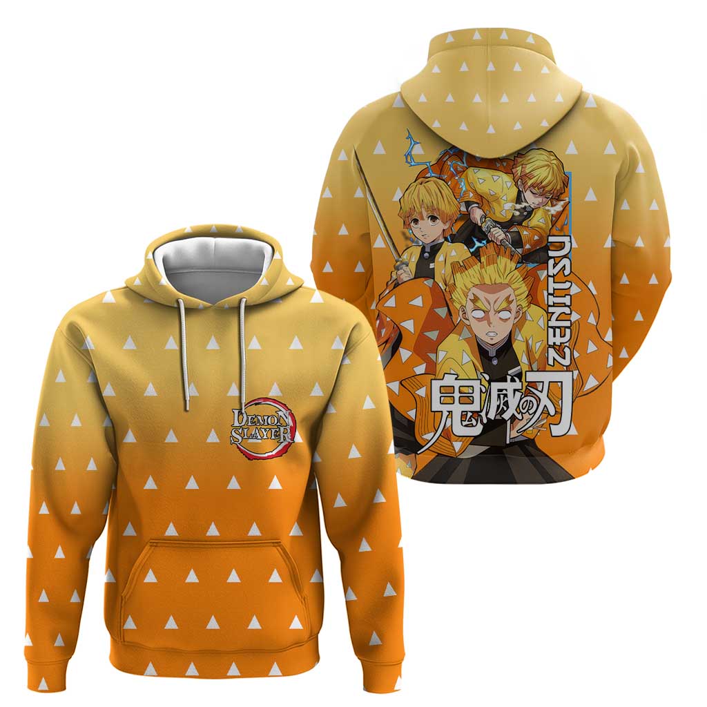 Agatsuma Zenitsu Haori Demon Slayer Hoodie Anime Style