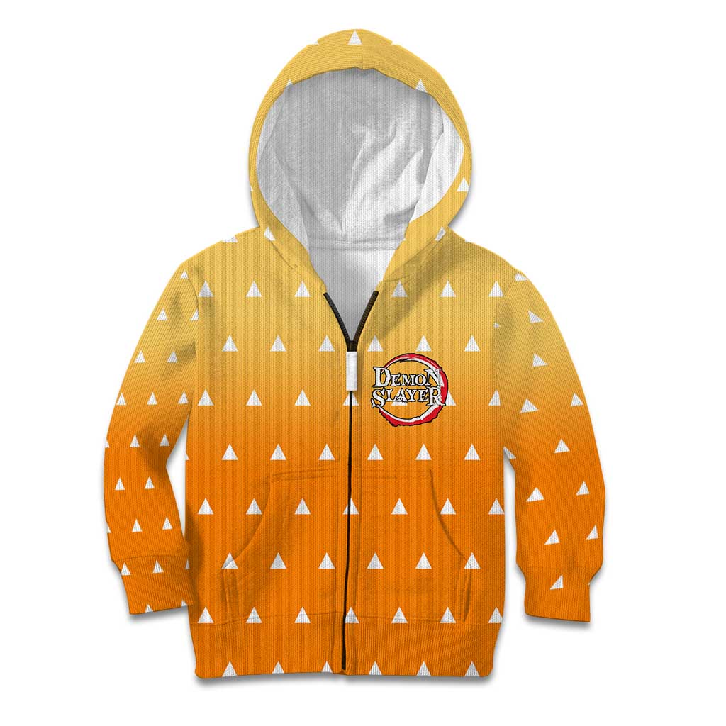 Agatsuma Zenitsu Haori Demon Slayer Kid Hoodie Anime Style