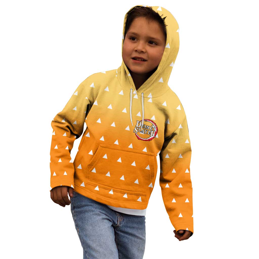 Agatsuma Zenitsu Haori Demon Slayer Kid Hoodie Anime Style
