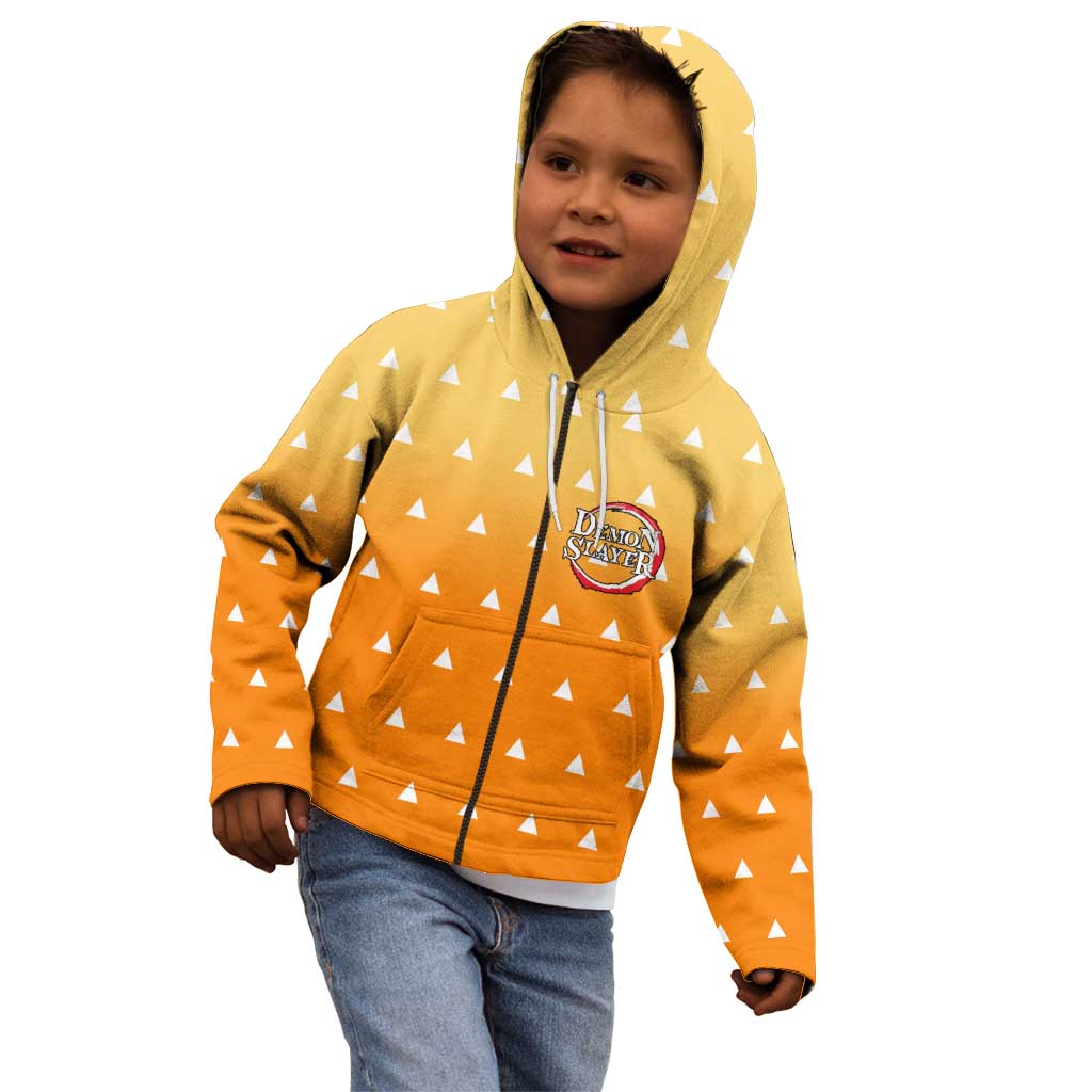 Agatsuma Zenitsu Haori Demon Slayer Kid Hoodie Anime Style