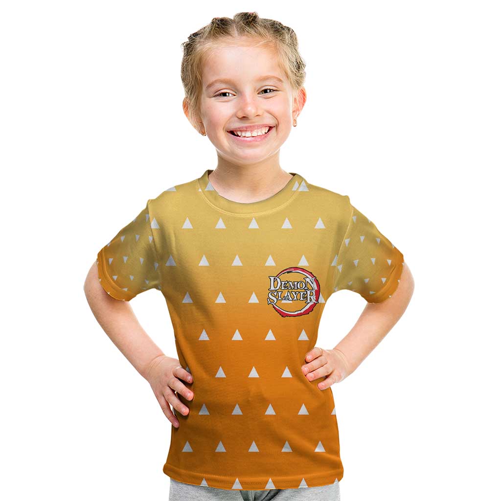 Agatsuma Zenitsu Haori Demon Slayer Kid T Shirt Anime Style