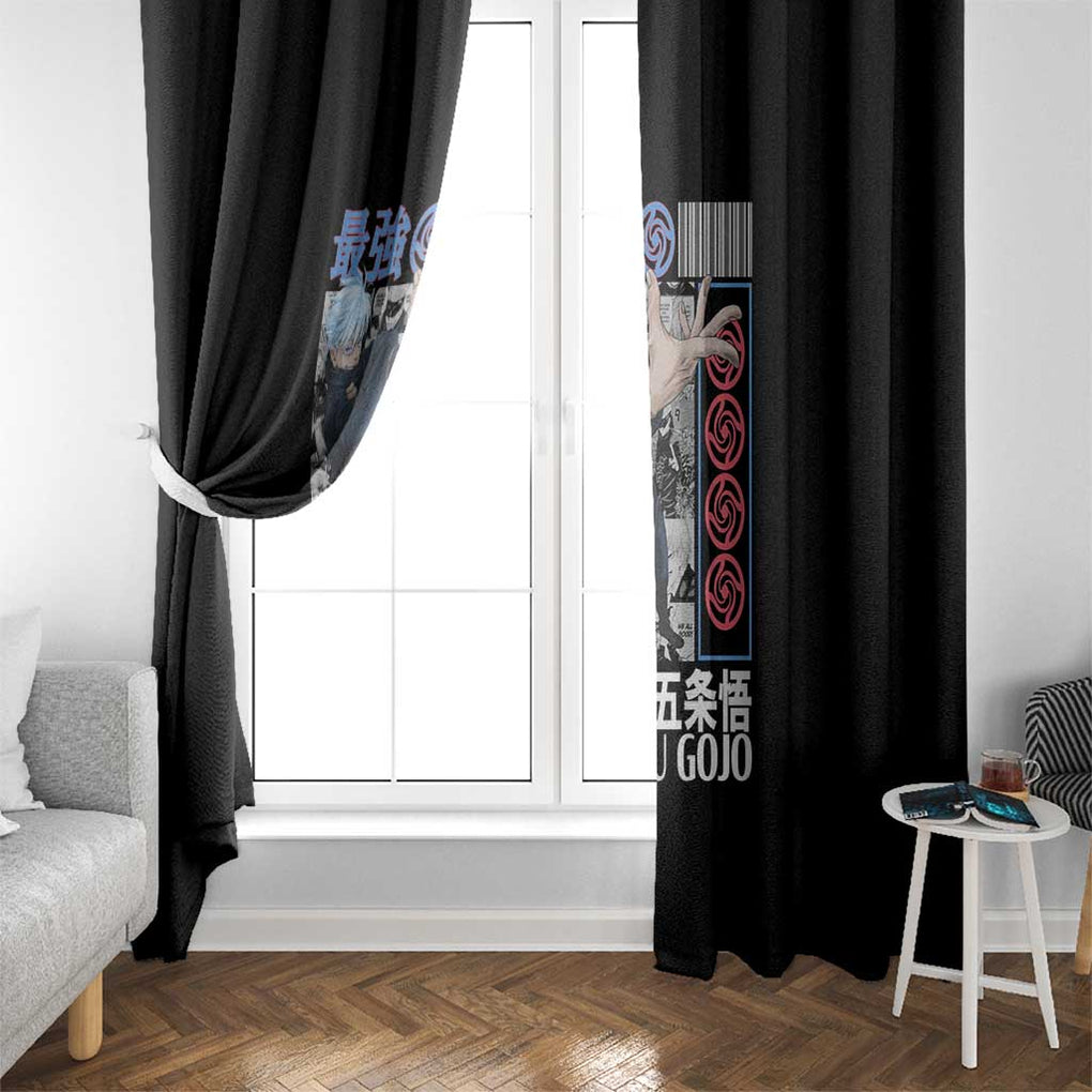 Satoru Gojo V2 Jujutsu Kaisen Window Curtain Anime Style