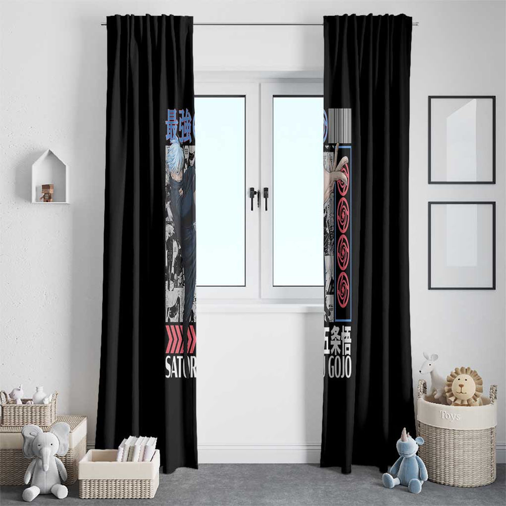 Satoru Gojo V2 Jujutsu Kaisen Window Curtain Anime Style