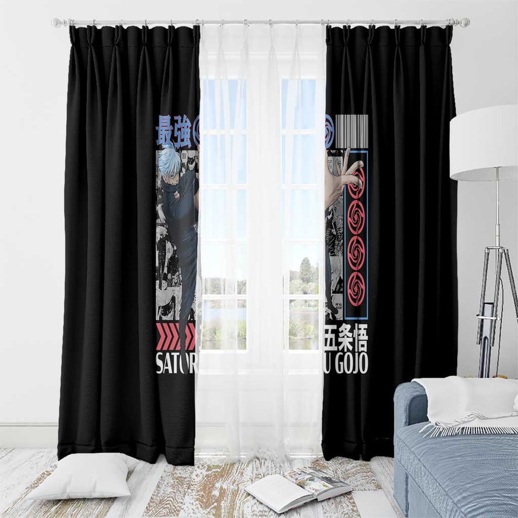 Satoru Gojo V2 Jujutsu Kaisen Window Curtain Anime Style
