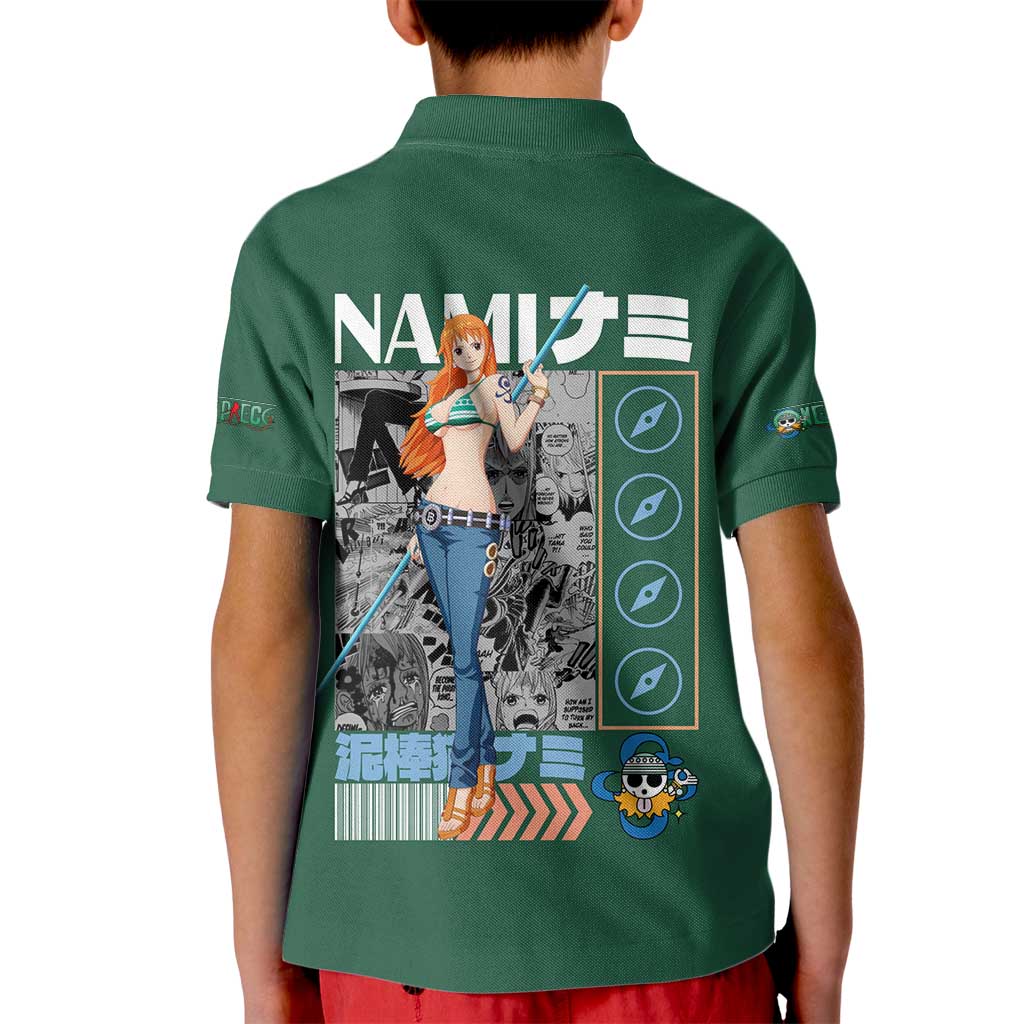 Nami One Piece Kid Polo Shirt Anime Style TS04