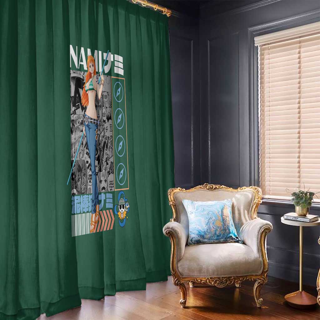 Nami One Piece Window Curtain Anime Style TS04