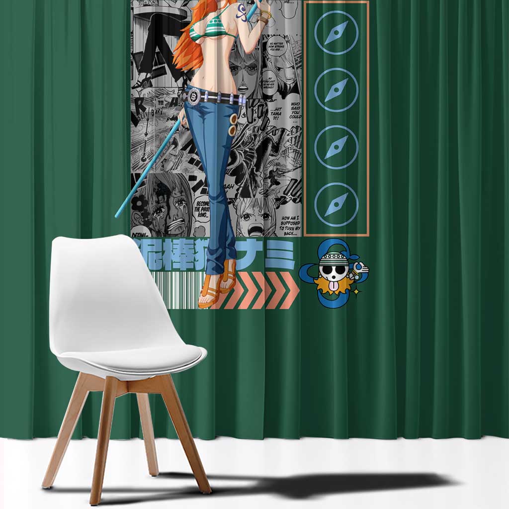 Nami One Piece Window Curtain Anime Style TS04