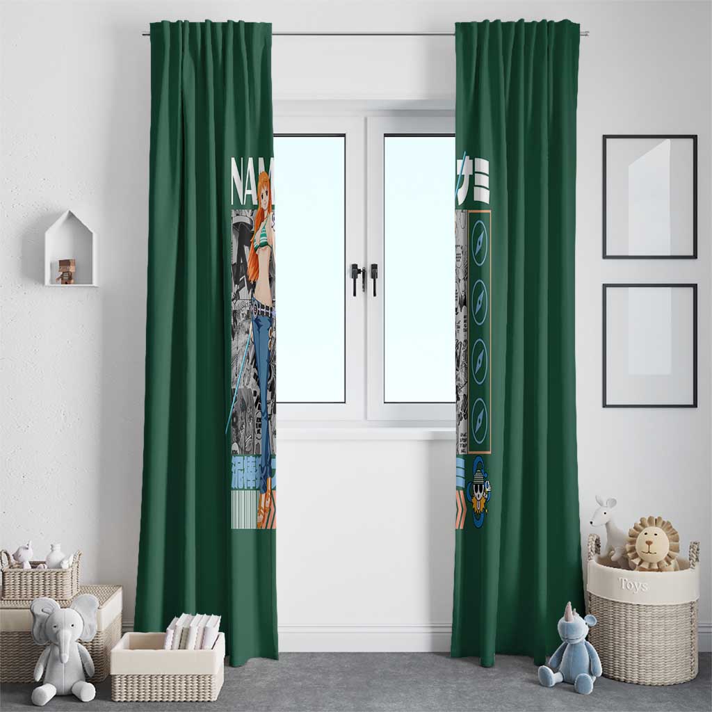 Nami One Piece Window Curtain Anime Style TS04