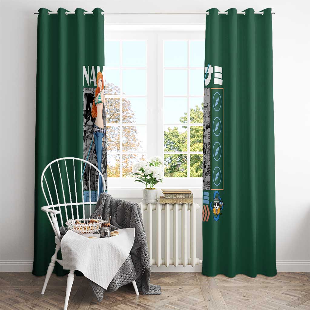 Nami One Piece Window Curtain Anime Style TS04