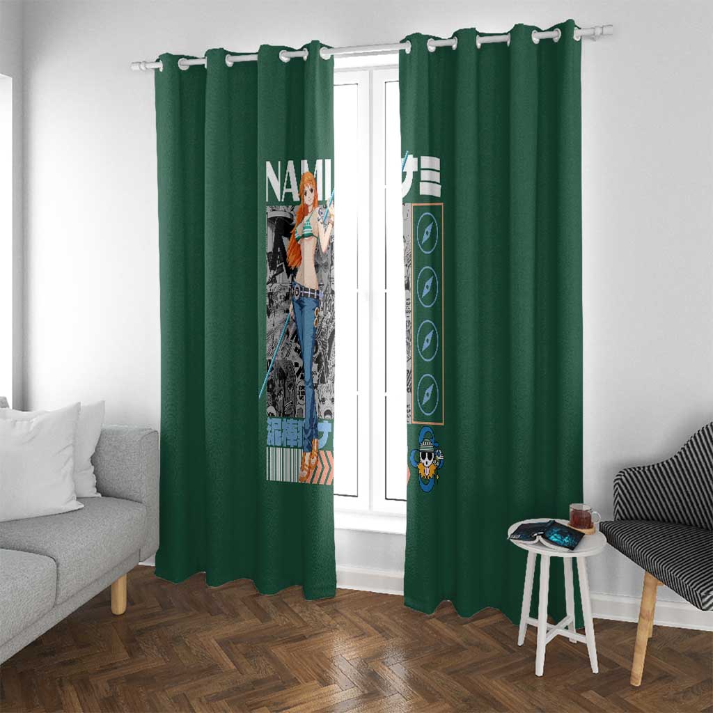 Nami One Piece Window Curtain Anime Style TS04