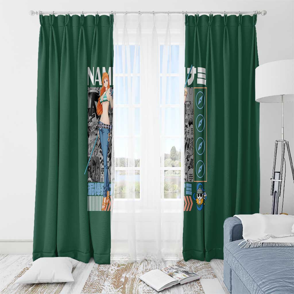 Nami One Piece Window Curtain Anime Style TS04