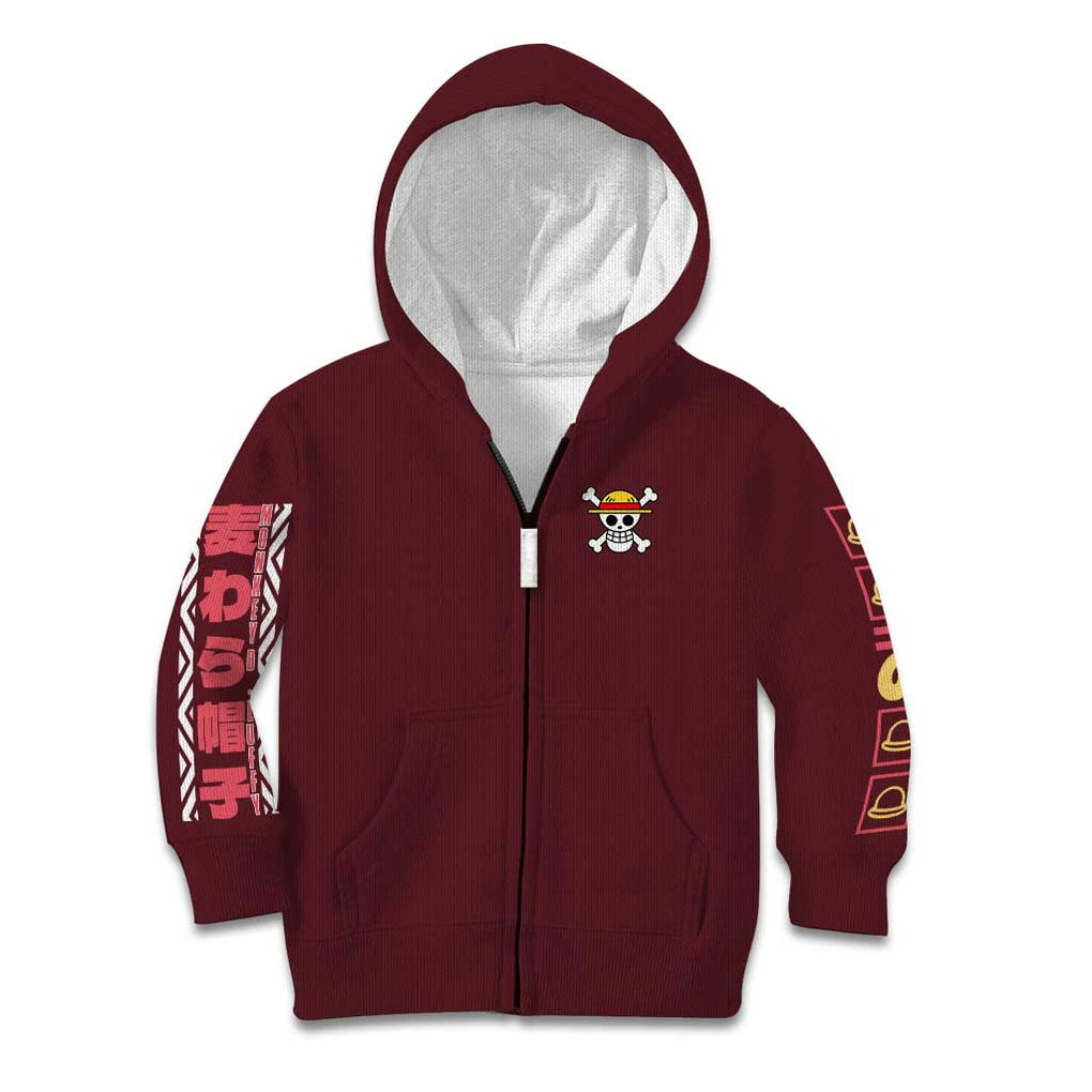 Monkey D. Luffy V2 One Piece Kid Hoodie Anime Style