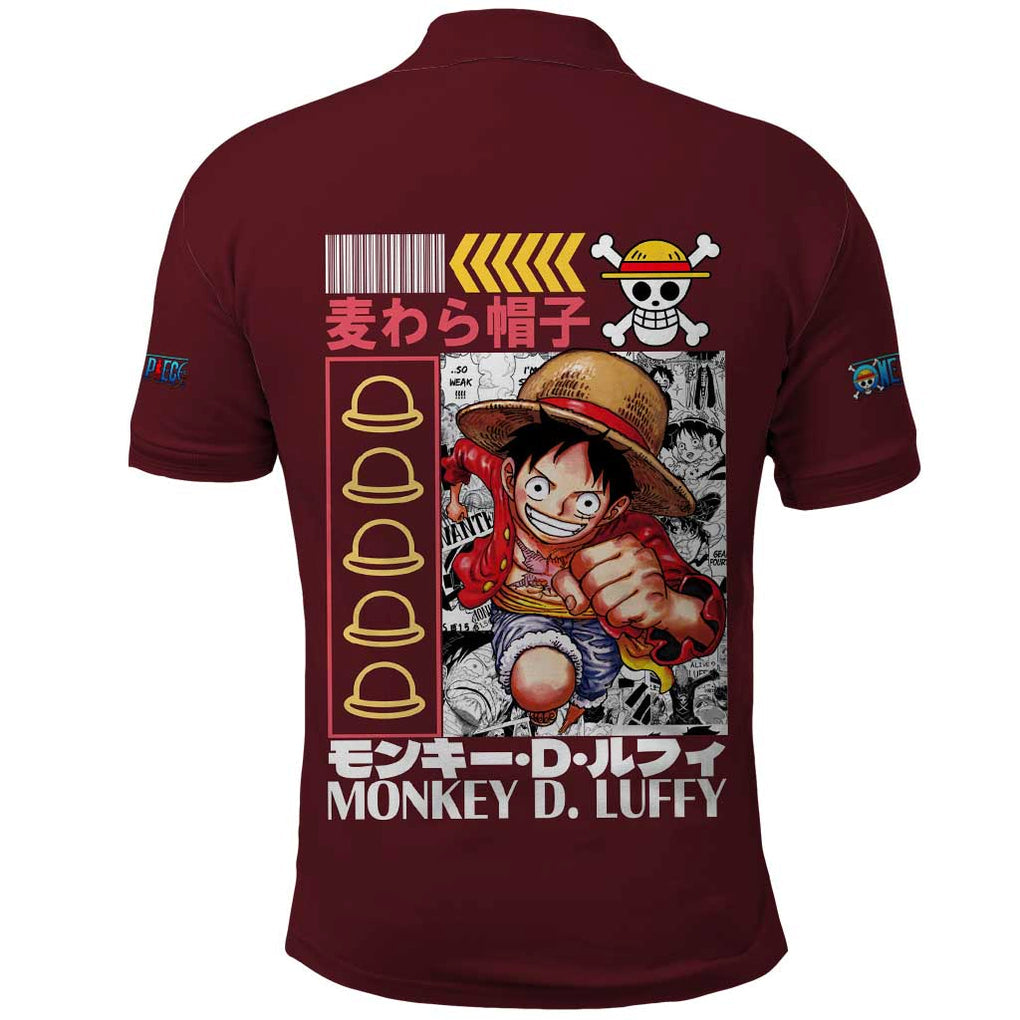 Monkey D. Luffy V2 One Piece Polo Shirt Anime Style