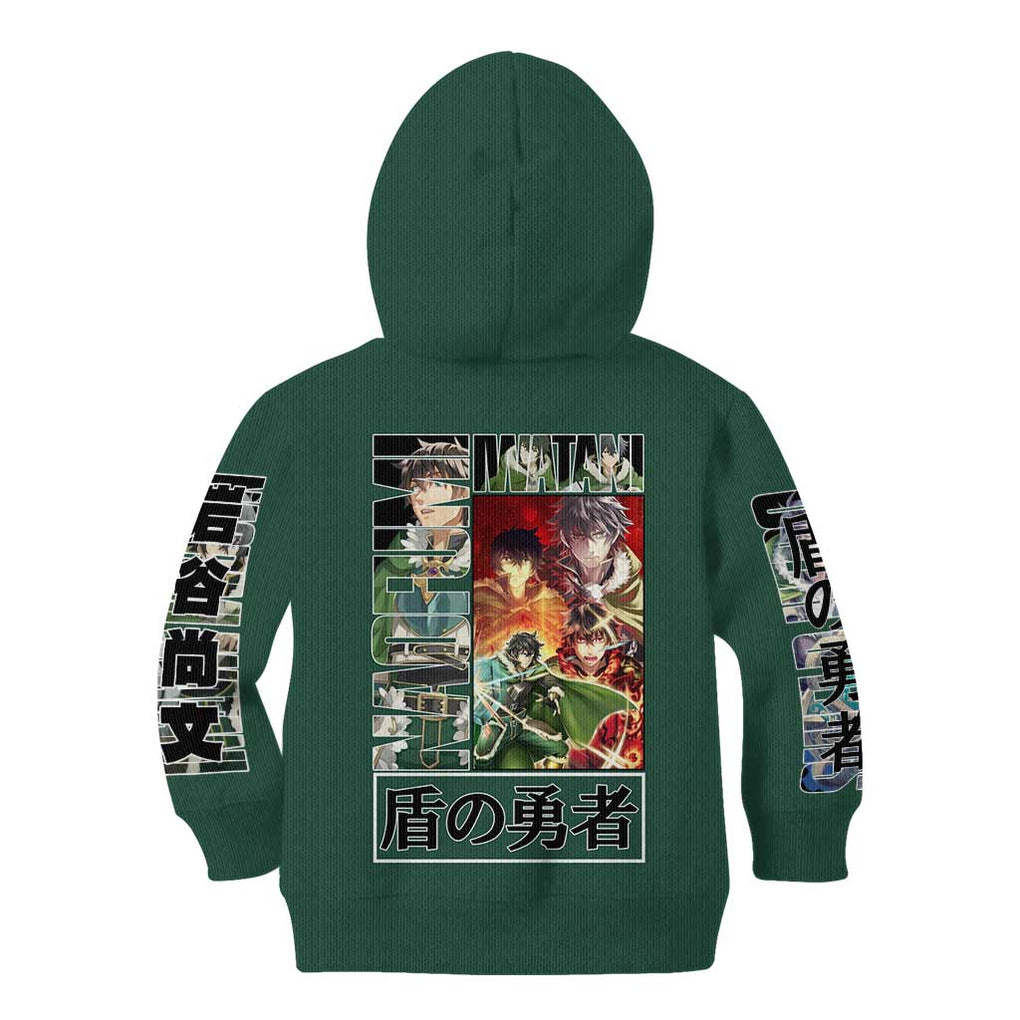 Naofumi Iwatani The Rising of the Shield Hero Kid Hoodie Anime Style
