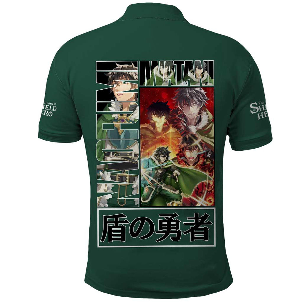Naofumi Iwatani The Rising of the Shield Hero Polo Shirt Anime Style