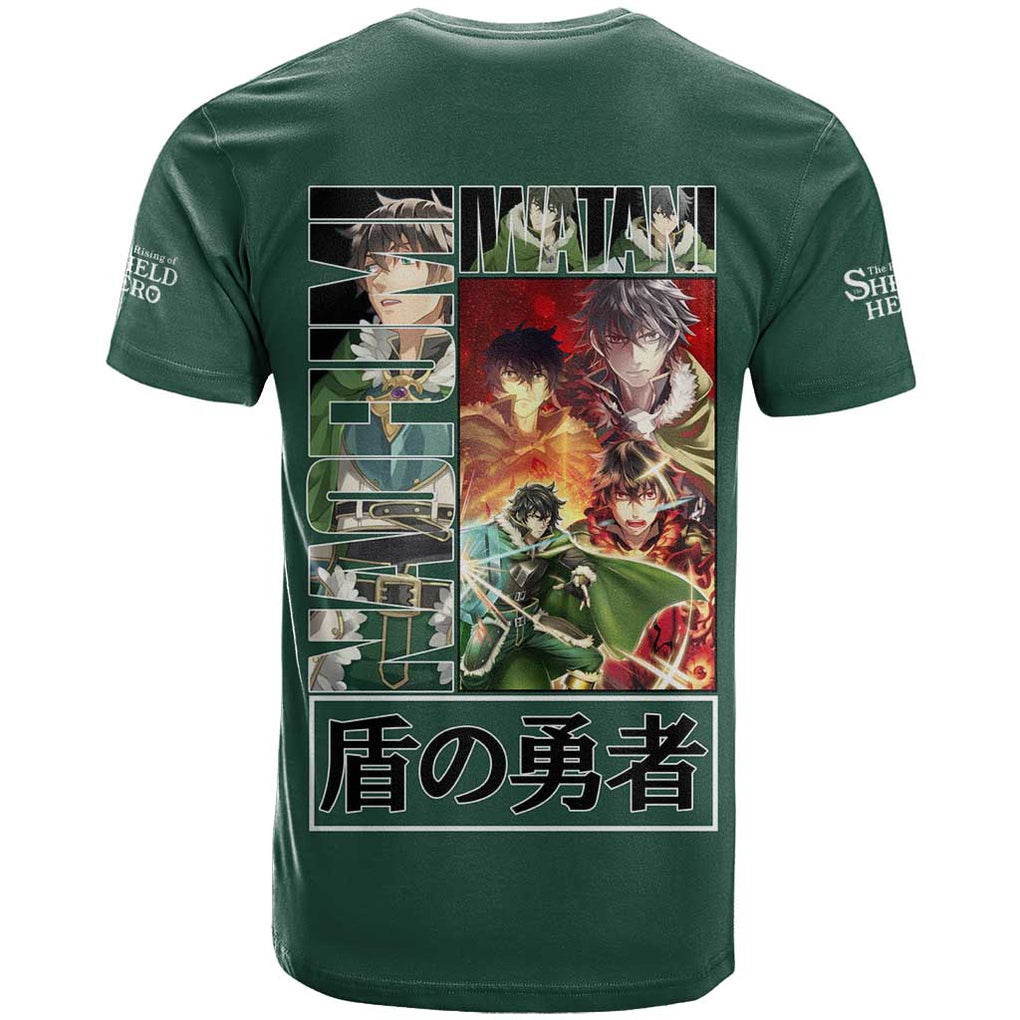 Naofumi Iwatani The Rising of the Shield Hero T Shirt Anime Style
