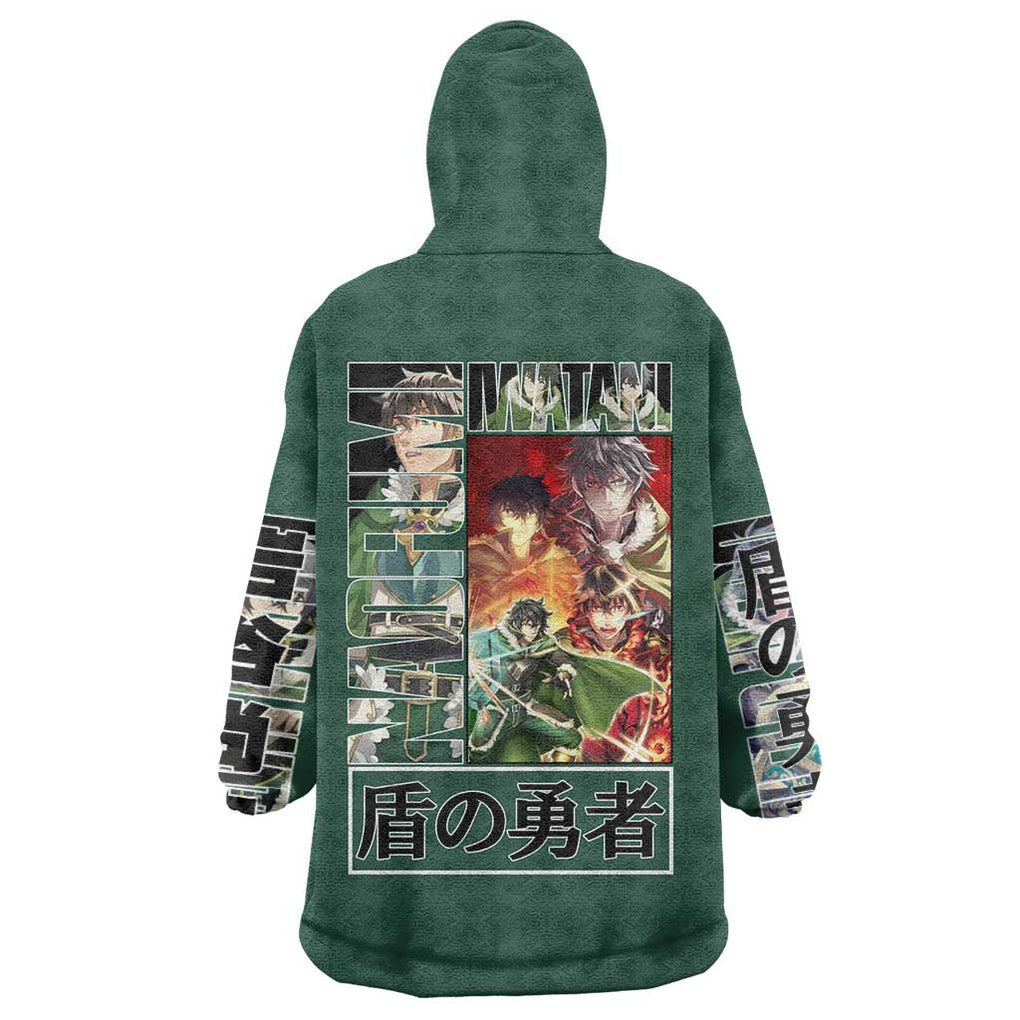 Naofumi Iwatani The Rising of the Shield Hero Wearable Blanket Hoodie Anime Style