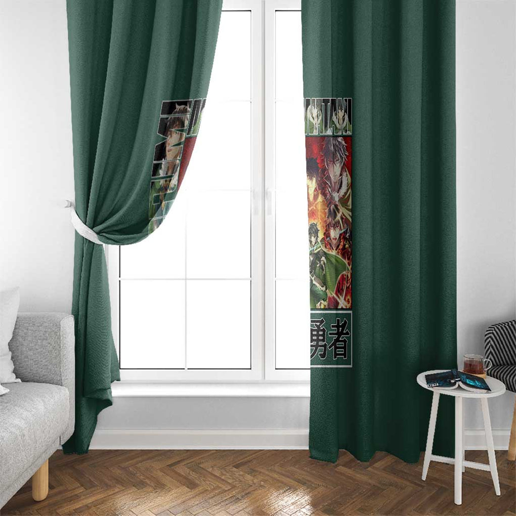 Naofumi Iwatani The Rising of the Shield Hero Window Curtain Anime Style
