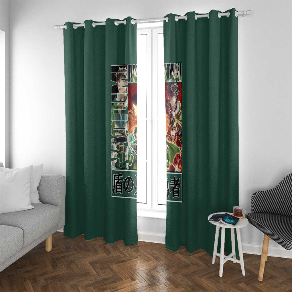 Naofumi Iwatani The Rising of the Shield Hero Window Curtain Anime Style
