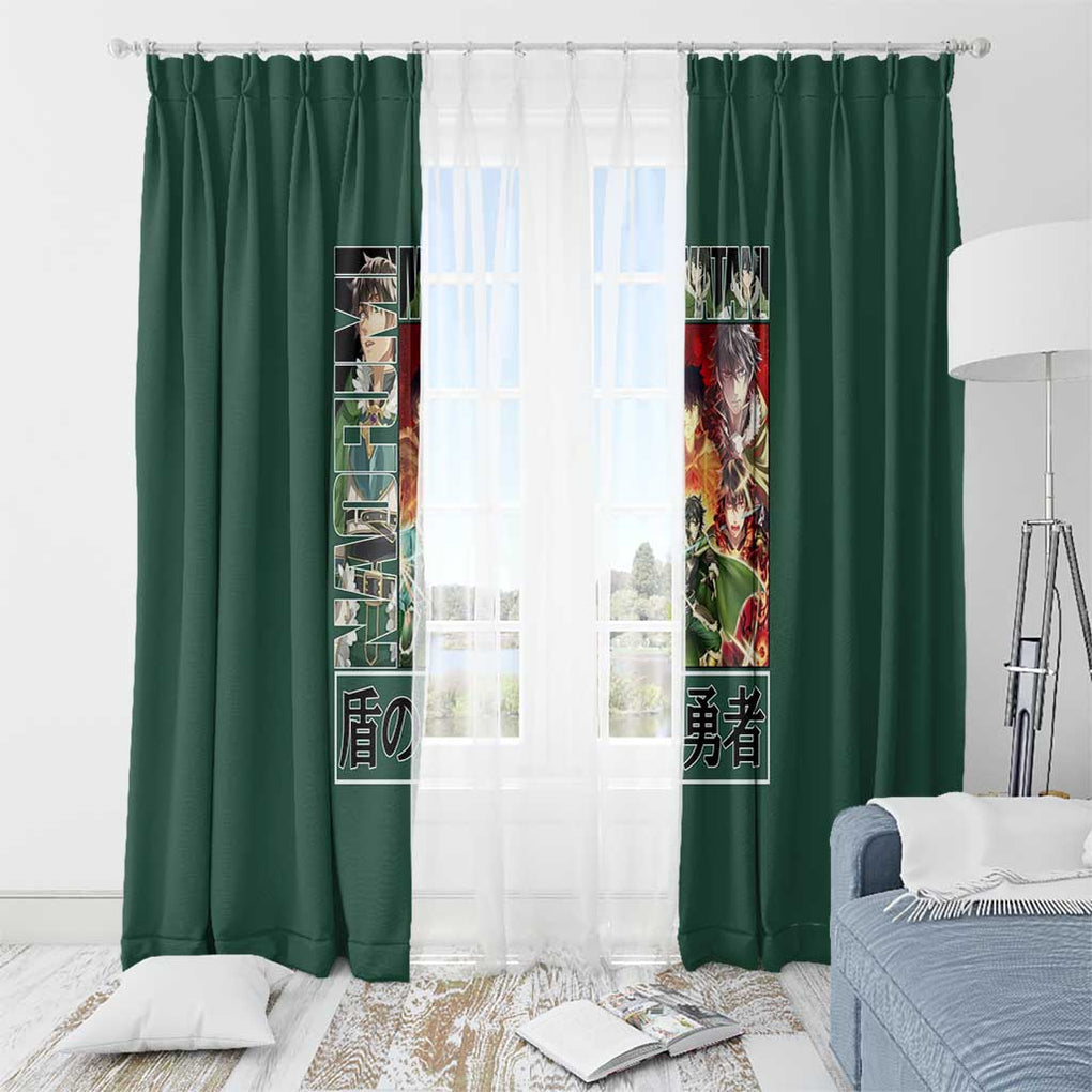 Naofumi Iwatani The Rising of the Shield Hero Window Curtain Anime Style