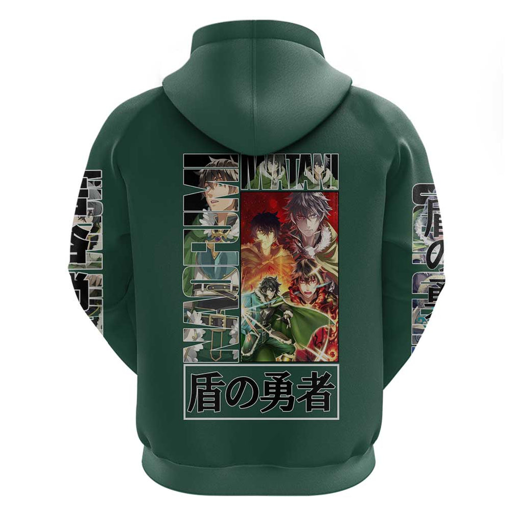 Naofumi Iwatani The Rising of the Shield Hero Zip Hoodie Anime Style