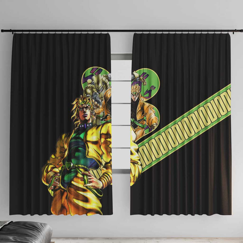 Dio Brando Jojo’s Bizarre Adventure Window Curtain Anime Style