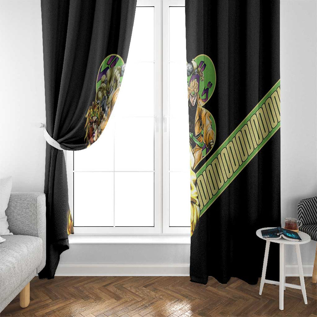 Dio Brando Jojo’s Bizarre Adventure Window Curtain Anime Style
