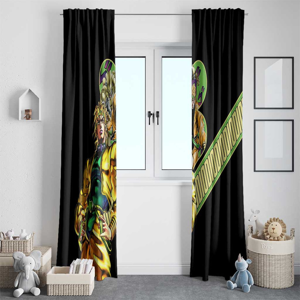 Dio Brando Jojo’s Bizarre Adventure Window Curtain Anime Style