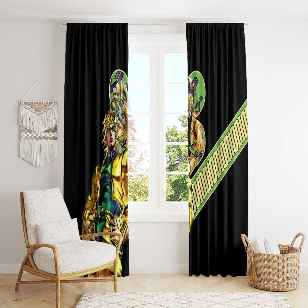 Dio Brando Jojo’s Bizarre Adventure Window Curtain Anime Style